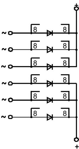 Электрическая схема модуля МД 16-800-4
